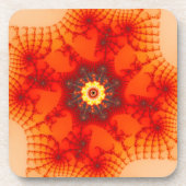 Dessous-de-verre Web du feu - art de fractale (Devant)