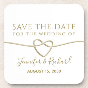 Dessous-de-verre Wedding Save The Date