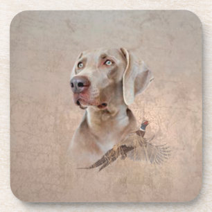 Dessous-de-verre Weimaraner Poster Canvas Imprimer Tapisserie Acryl