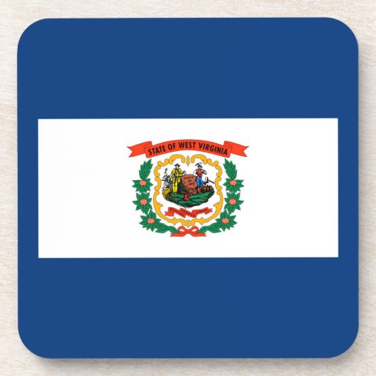 Dessous-de-verre West Virginia State Flag Design (Devant)