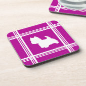 Dessous-de-verre Westie Silhouette (Côté gauche)