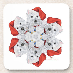 Dessous-de-verre Westie Snowflake