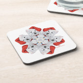Dessous-de-verre Westie Snowflake (Côté gauche)