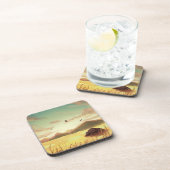 Dessous-de-verre Wheat fields at sunrise (Côté Droit)