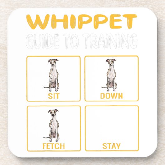 Dessous-de-verre Whippet Guide Pour L'Entraînement De L'Obéissance  (Devant)