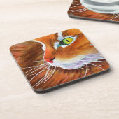 Dessous-de-verre Whisers de chat de coton du Maine (Côté gauche)