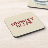 Dessous-de-verre Whiskey aide à drôles l'alcool dit whisky citation (Côté gauche)