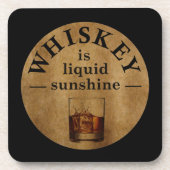 Dessous-de-verre Whiskey cite d'étranges paroles d'alcool (Devant)