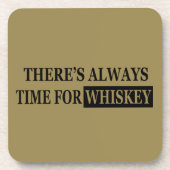 Dessous-de-verre Whiskey cite d'étranges paroles d'alcool (Devant)