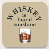 Dessous-de-verre Whiskey cite d'étranges paroles d'alcool (Devant)