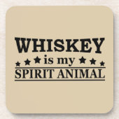 Dessous-de-verre whiskey est mon animal d'esprit (Devant)
