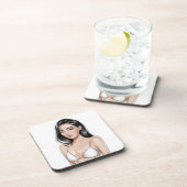 Dessous de verre White Elegance (Côté Droit)