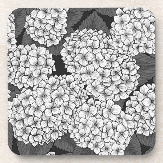 Dessous-de-verre White hydrangea (Devant)