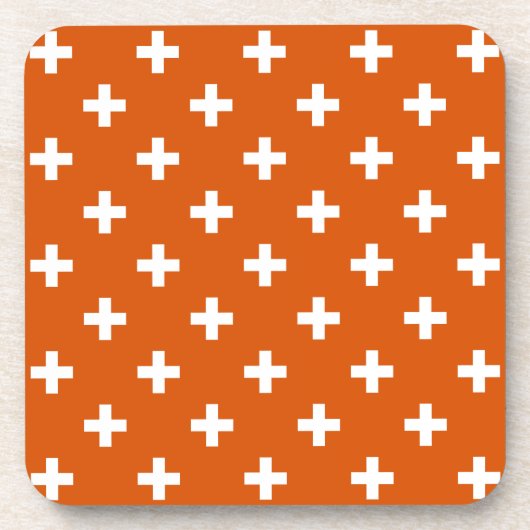 Dessous-de-verre White polka crosses (Devant)