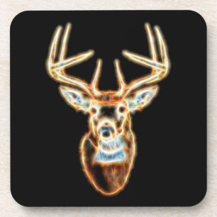 Dessous-de-verre White tail Deer Head Energy Spirit
