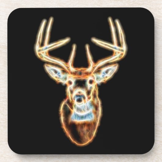 Dessous-de-verre White tail Deer Head Energy Spirit (Devant)
