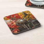 Dessous-de-verre Whitetail En Automne (Côté gauche)