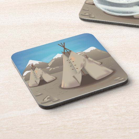 Dessous-de-verre Wigwam (Côté gauche)