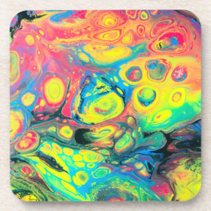 Dessous-de-verre Wild Acrylic Fluide Art Abstract