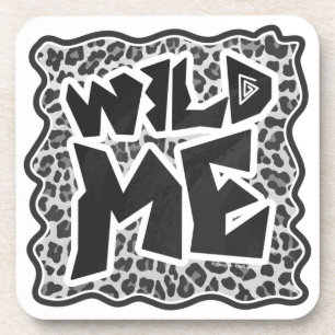 Dessous-de-verre Wild Me Leopard blanc et noir