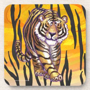 Dessous-de-verre Wild Me Tiger orange et noir