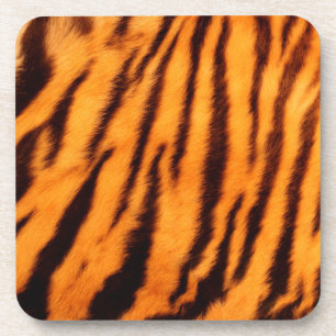 Dessous-de-verre Wild & Vibrant Orange Tiger Stripes