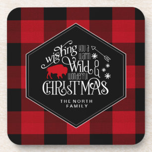 Dessous-de-verre Wild Wonderful Christmas Red Buffalo Plaid ID604