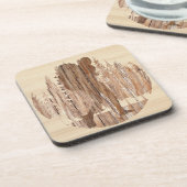 Dessous-de-verre Wilderness Appelle La Randonnée En Bois (Côté gauche)