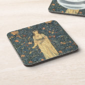 Dessous-de-verre William Morris antique Flora (Côté gauche)