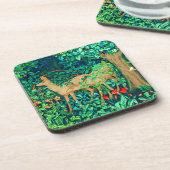 Dessous-de-verre William Morris Forest Deer Tapestry Imprimer (Côté gauche)