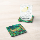 Dessous-de-verre William Morris Forest Deer Tapestry Imprimer (Côté Droit)