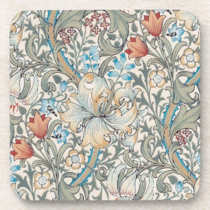 Dessous-de-verre William Morris Lily Art nouveau Beverage Coaster