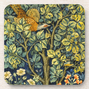 Dessous-de-verre William Morris Vintage Faisan Écureuil Fleur