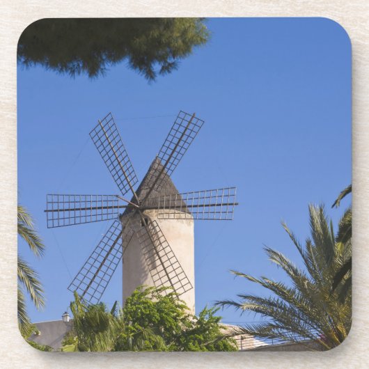 Dessous-de-verre Windmill, Palma, Majorque, Espagne (Devant)