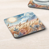Dessous-de-verre Windy Day Rustic Boho Mountain Prairie Country (Côté gauche)