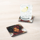 Dessous-de-verre Winter Glow Afrocentric Queen – Holiday Art (Côté Droit)