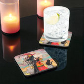 Dessous-de-verre Witch Way Halloween Art par Molly Harrison