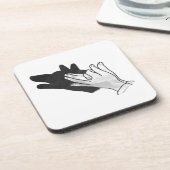 Dessous-de-verre Wolf Silhouette (Côté gauche)