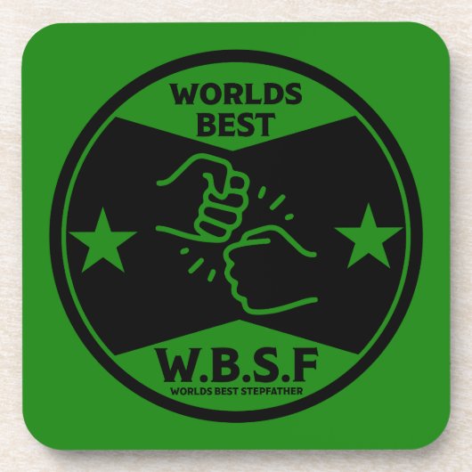 DESSOUS-DE-VERRE WORLDS MEILLEUR STEPFATHER (Devant)