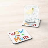 Dessous-de-verre WOW Je suis une maman T-shirts et GIfts (Côté Droit)