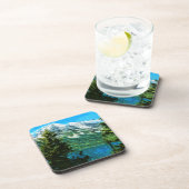 Dessous-de-verre Wyoming Grand Teton Mountains Abstrait (Côté Droit)