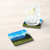Dessous-de-verre Wyoming Grand Teton Mountains Abstrait (Côté Droit)