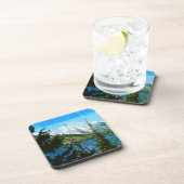 Dessous-de-verre Wyoming Grand Teton Mountains Abstrait (Côté Droit)