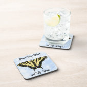 Dessous-de-verre Yellow Swallowtail Butterfly Blue Sky Personalized (Côté Droit)