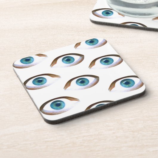 Dessous-de-verre yeux bleus (Côté gauche)