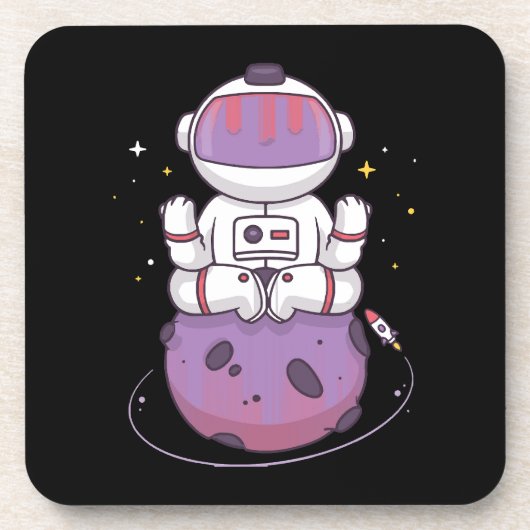 Dessous-de-verre Yoga spatial  (Devant)