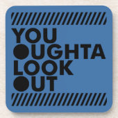 Dessous-de-verre YOLO avec prudence (Devant)