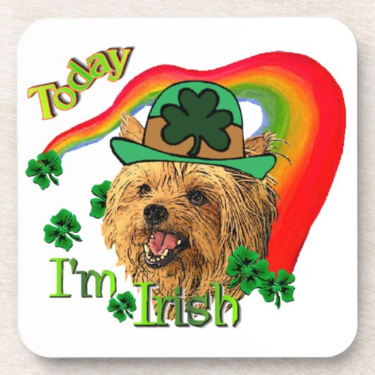 Dessous-de-verre Yorkshire Terrier St patrick (Devant)