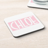 Dessous-de-verre Your | Bold White Text on Light Pink (Côté gauche)