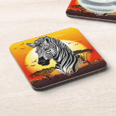 Dessous-de-verre Zebra African Savanna Wild Animal (Côté gauche)